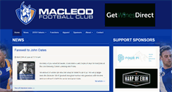 Desktop Screenshot of macleodfc.com.au
